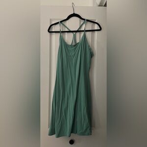 Outdoor voices XL exercise dress green EUC with built in shorts.